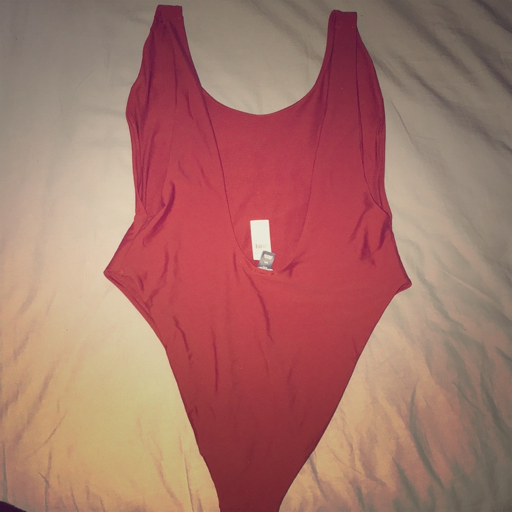 Aerie One Piece Red Swimsuit